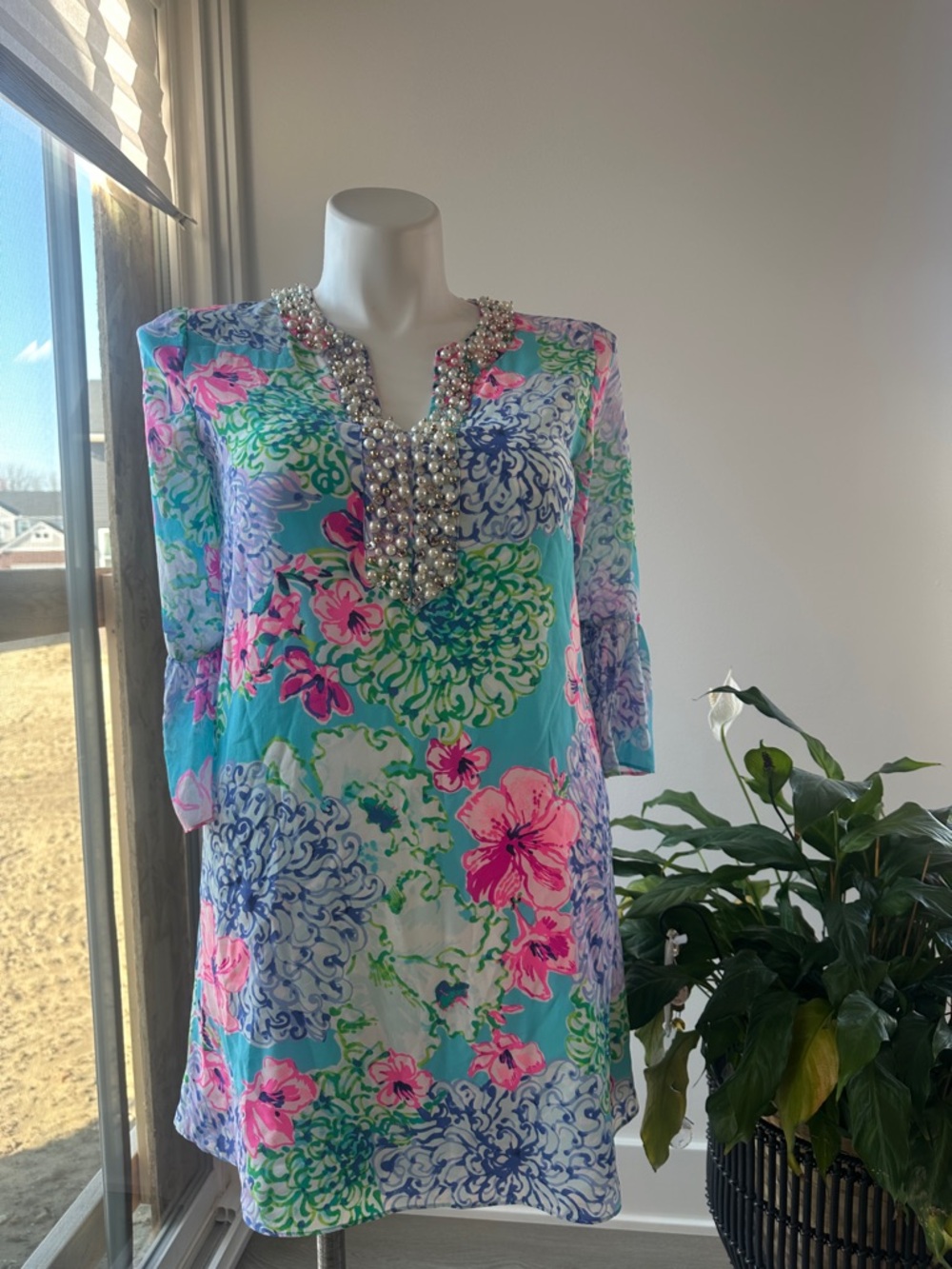 Lilly Pulitzer Elenora Silk Dress in Multi Special Delivery size small
